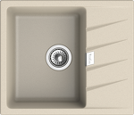 Превью картинка Кварцевая мойка Rivelato RAUM 58 1-чаша 580*500мм beige scuro #1