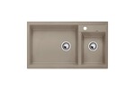 Превью картинка Гранитная мойка Blanсo METRA 9 SILGRANIT PuraDur (чаша слева) серый беж #1