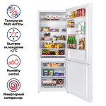 Превью картинка Холодильник с нижней морозилкой Maunfeld MFF1857NFW #2