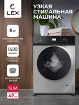 Превью картинка Стиральная машина с фронтальной загрузкой Lex LWM08014GRTHID slim Стиральная машина #1