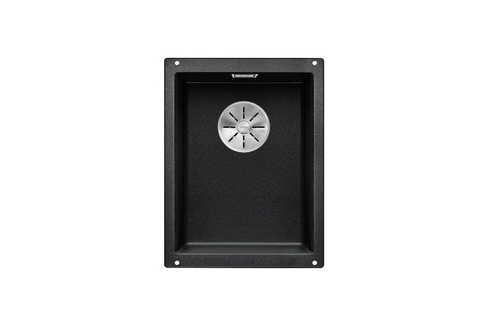 Фото Гранитная мойка Blanсo SUBLINE 320-U SILGRANIT PuraDur антрацит с отв.арм. InFino