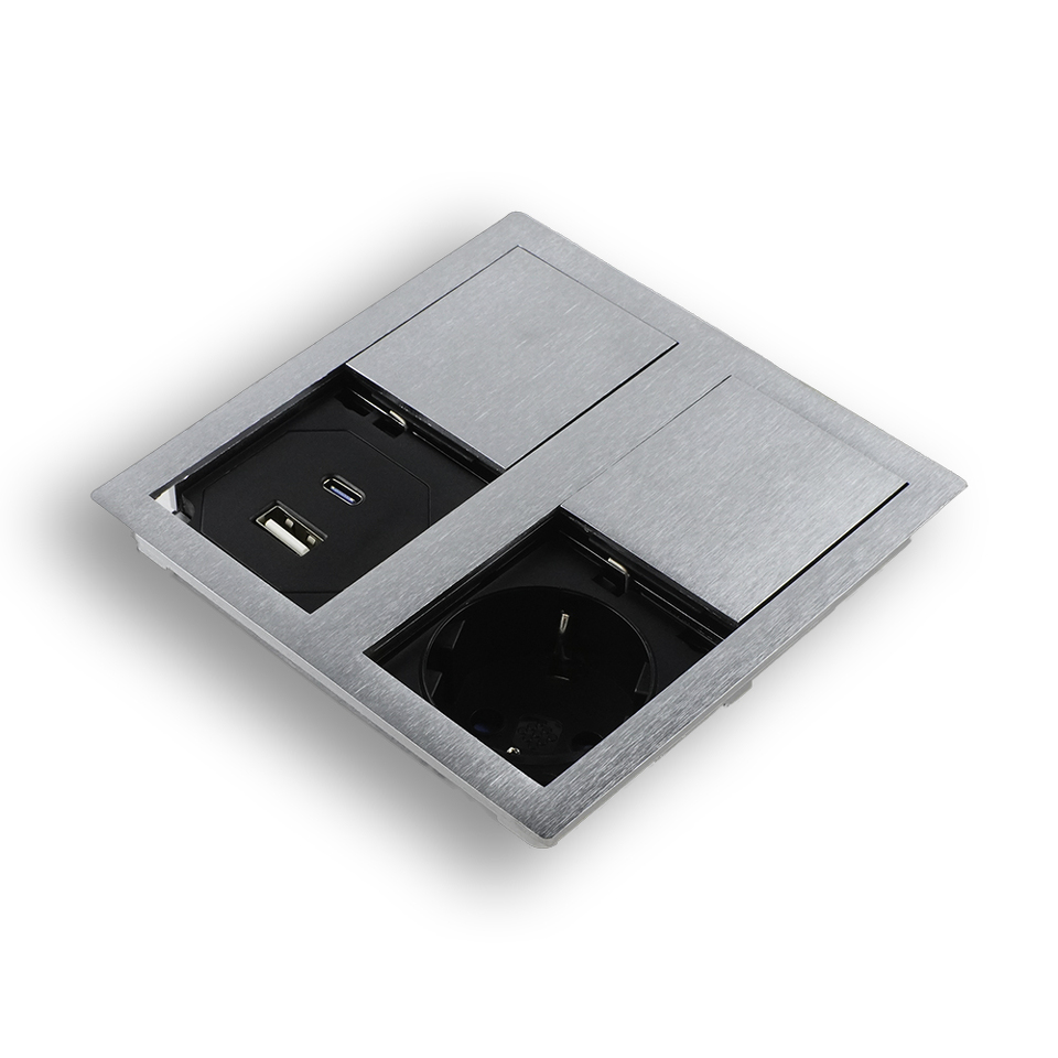 Фото ASA Розетка VERSAHIT USB, врезная, нержавеющая сталь