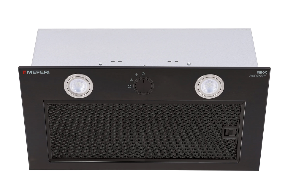 Фото Полновстраиваемая вытяжка Meferi INBOX60BK PUSH COMFORT