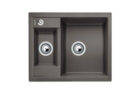 Картинка Blanсo METRA 6 SILGRANIT PuraDur темная скала с клапаном-автоматом