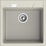 Превью картинка Кварцевая мойка Rivelato RAUM 50 1-чаша 510*510мм topazio #1