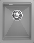 Превью картинка Гранитная мойка Rivelato LINO 354 1-чаш 350*440 grigio metallizzato #1