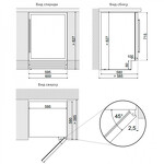Превью картинка Шкаф винный встраиваемый Винный холодильник (шкаф) компрессорный Dunavox 51 бут DX-51.150 DSK/DP #2
