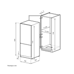 Превью картинка Встраиваемый холодильник с морозильной камерой Lex LBI177.3ID Grey встраиваемый двухкамерный холодильник #4