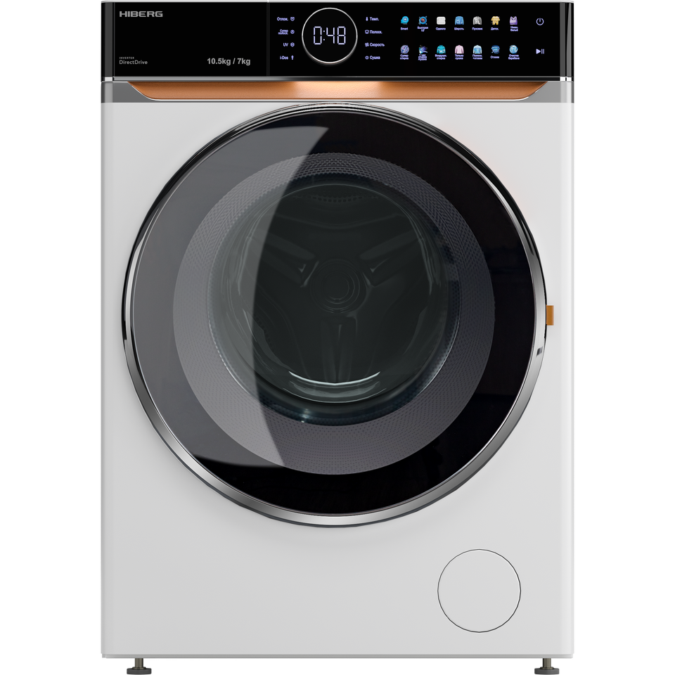 Фото Стиральная машина с фронтальной загрузкой HIBERG i-DDQ10 - 10714 W