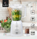 Превью картинка Блендер  Lex LX 20010-2, блендер стационарный пластиковый (белый) #1