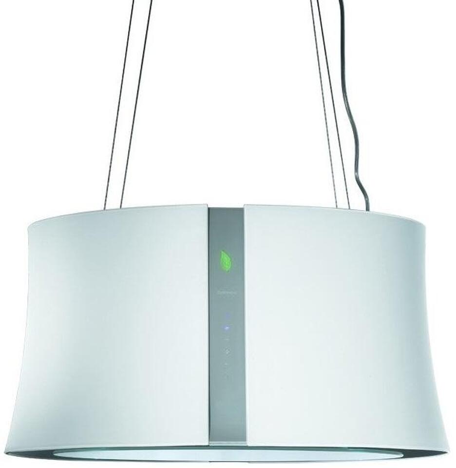 Фото Островная вытяжка Falmec ZEPHIRO E.ION IS. GLASS WHITE 67cm