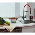 Превью картинка Смеситель для кухни Omoikiri Kanto-GM латунь/вороненая сталь #3