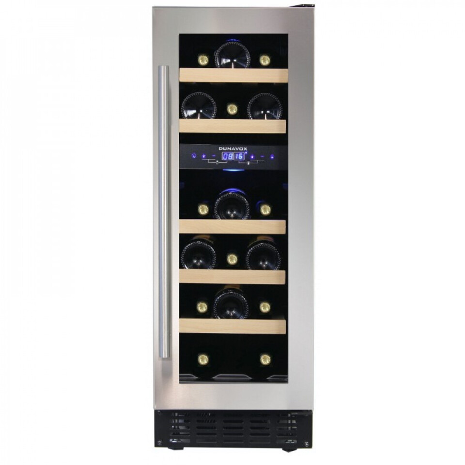 Фото Шкаф винный встраиваемый Винный холодильник (шкаф) компрессорный Dunavox DAU-17.57DSS