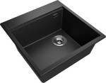 Превью картинка Гранитная мойка Rivelato TESORO 505-R 1-чаш 500*510 antracite #2
