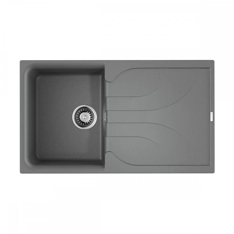 Фото Гранитная мойка Omoikiri Yasugata 86-GR Tetogranit/leningrad grey