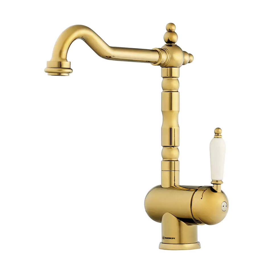 Фото Смеситель для кухни Omoikiri Kyoto 2 Plus-G латунь/золото