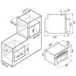 Превью картинка Электрический духовой шкаф KRONA RATSEL 45H BL/BL #15