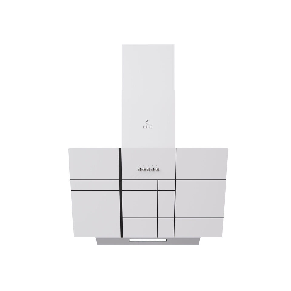 Фото Наклонная вытяжка Lex MOZA 600 R1 WHITE воздухоочиститель