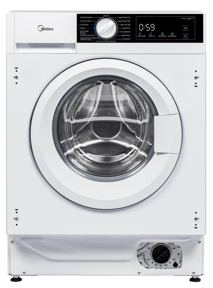 Фото Машина стиральная встраиваемая Встраиваемая стиральная машина Midea MFA06W80B/W