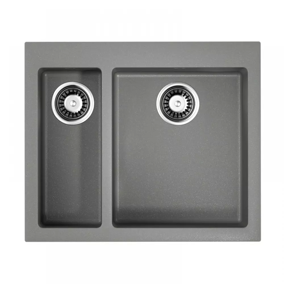 Фото Гранитная мойка Omoikiri Bosen 59-2-GR Tetogranit/leningrad grey