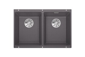 Картинка Blanсo SUBLINE 350/350-U SILGRANIT PuraDur темная скала с отв.арм. InFino