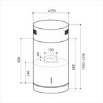 Превью картинка Островная вытяжка Lex TUBO ISOLA 350 INOX воздухоочиститель #8