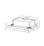 Превью картинка Встраиваемая вытяжка Lex HONVER G 2M 600 WHITE воздухоочиститель #8