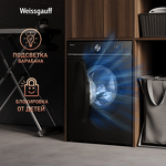 Превью картинка Стиральная машина с фронтальной загрузкой Weissgauff WM 47147 DC Inverter Steam Black #11