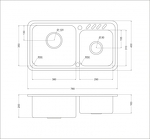 Превью картинка Металлическая мойка Oulin OL-H9903 #4