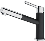 Превью картинка Смеситель для кухни Franke Orbit с выдвижным шлангом хром/оникс #1