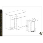 Превью картинка Шкаф винный встраиваемый Meyvel Винный холодильник (шкаф) компрессорный MEYVEL MV99PRO-KBT2 #2