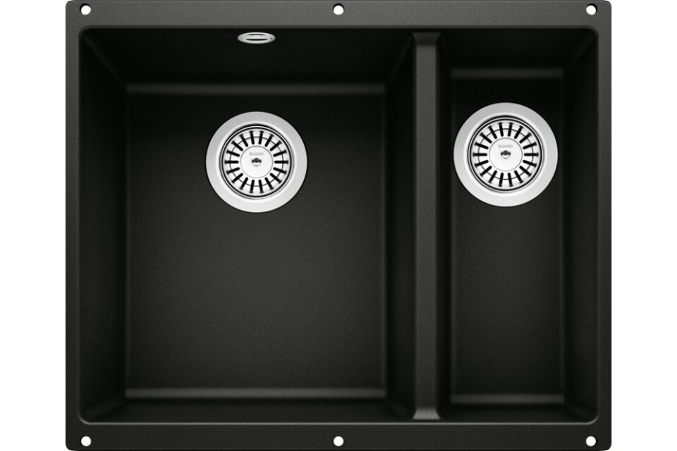 Фото Гранитная мойка Blanсo ROTAN 340/160-U черный