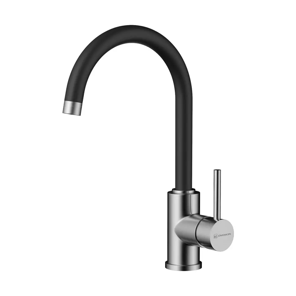 Фото Смеситель для кухни Omoikiri Shinagawa-BL латунь/черный