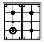 Превью картинка Центр варочный ILVE L06WM3 матовый графит (фурн. сатинированная сталь) #2