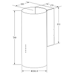 Превью картинка Цилиндрическая вытяжка Meferi TUBE35IX ULTRA #18