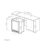 Превью картинка Шкаф винный встраиваемый Lex LWD6046BL dual zone #8