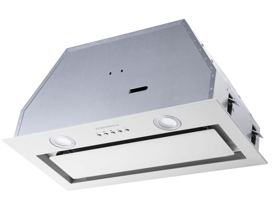 Фото Полновстраиваемая вытяжка Maunfeld TRAPEZE 602IG WHITE