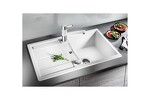 Превью картинка Гранитная мойка Blanсo METRA 45 S SILGRANIT PuraDur антрацит с клапаном-автоматом #5