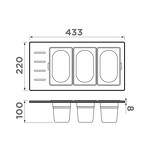 Превью картинка Контейнер Omoikiri DC-02-3-LG #3