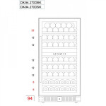 Превью картинка Шкаф винный встраиваемый Винный холодильник (шкаф) компрессорный Dunavox DX-94.270SDSK #2