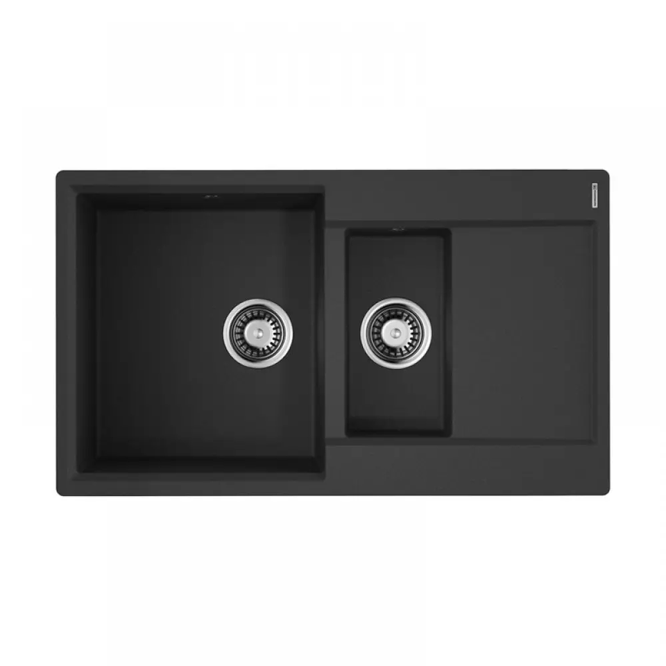 Фото Гранитная мойка Omoikiri Daisen 86-2-BL Artgranit/черный