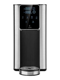 Картинка Lex LXTP 3621, термопот, 2,5литра (черный + брашированная сталь)