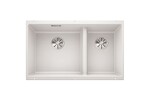 Превью картинка Гранитная мойка Blanсo SUBLINE 430/270-U SILGRANIT PuraDur белый c отв.арм. InFino #1
