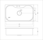 Превью картинка Металлическая мойка EMAR OL-330 #6