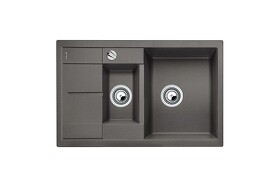 Картинка Blanсo METRA 6S Compact SILGRANIT PuraDur темная скала с клапаном-автоматом