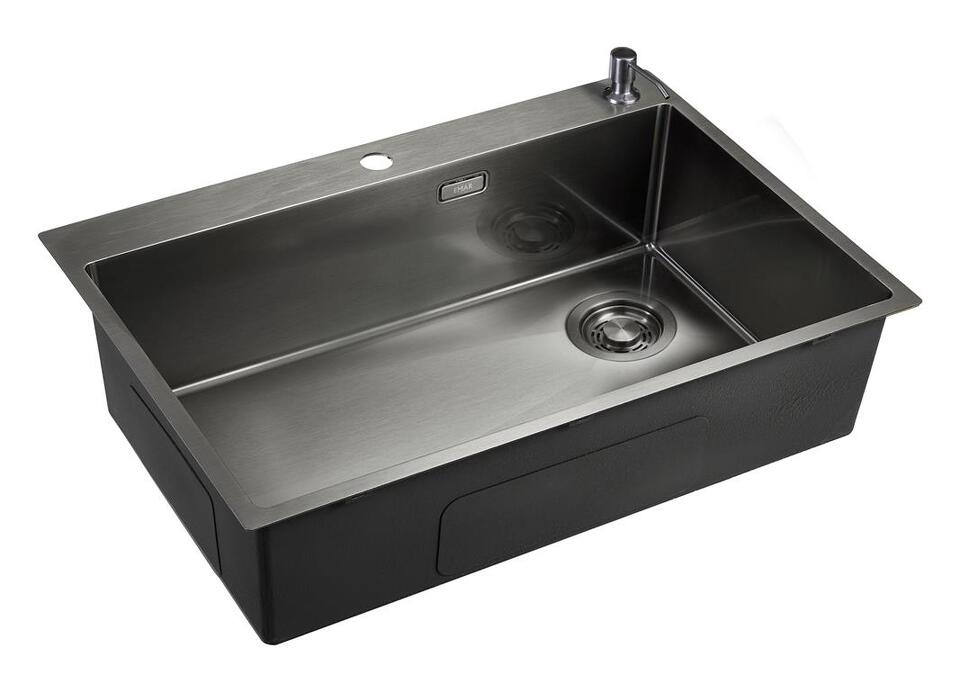 Фото Металлическая мойка EMAR EMB-660(TOP) PVD Dark