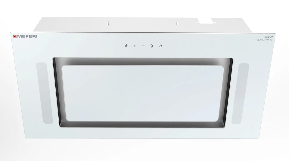 Фото Полновстраиваемая вытяжка Meferi INBOX60WH GLASS COMFORT