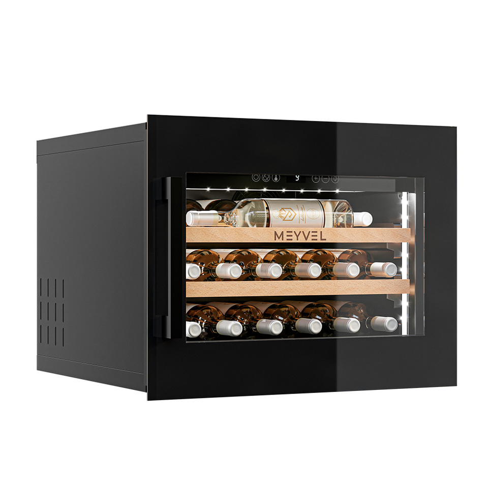 Фото Шкаф винный встраиваемый Meyvel Винный холодильник (шкаф) компрессорный MEYVEL MV19PRO-KBB1