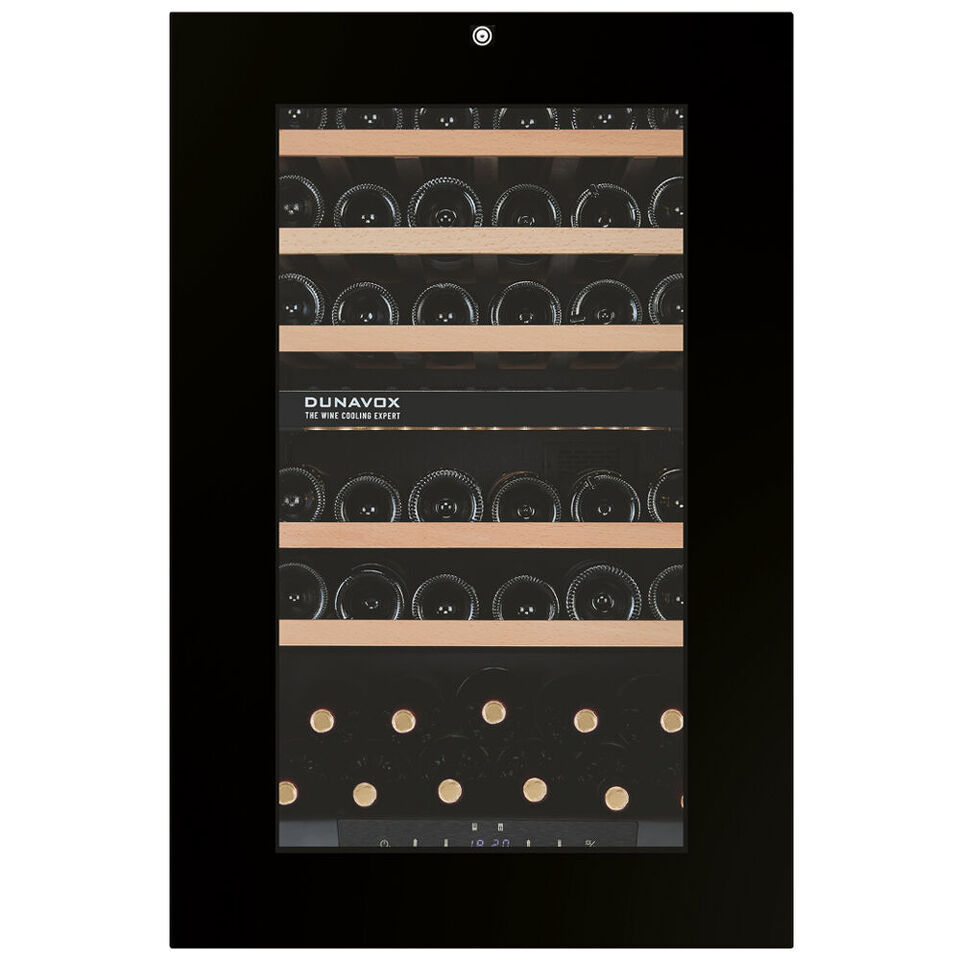 Фото Шкаф винный встраиваемый Винный холодильник (шкаф) компрессорный Dunavox DXB-42.100DB.TO