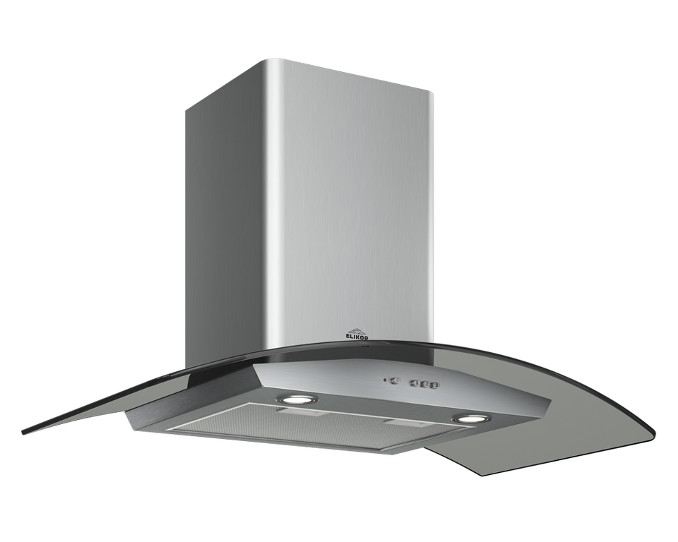 Фото Т-образная вытяжка  Elikor Аметист 90Н-650-К3Д нерж/тонир
